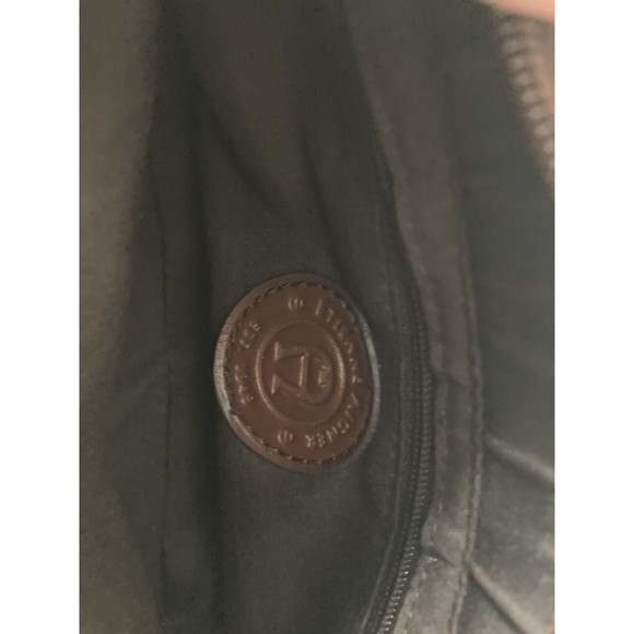 etienne aigner small leather and clothe purse/handbag - Picture 4 of 4